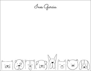 Puppy Sketches Gift Tag or Notecard