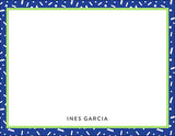 Blue Confetti Gift Tag or Notecard