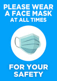 Wear A Face Mask Sign