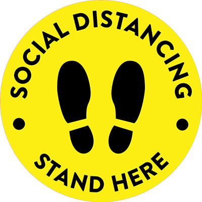 COVID-19 Social Distancing Floor Stickers