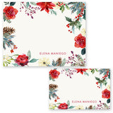 Holiday Flowers Boxed Note Cards and Gift Tags