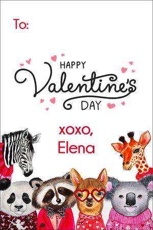 Love Gang Valentine gift tag