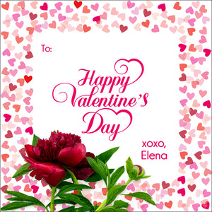 Classic Valentine gift tag